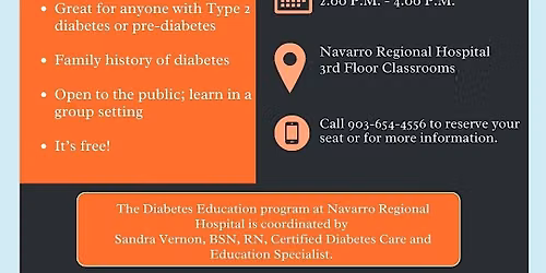 October Diabetes Education Class