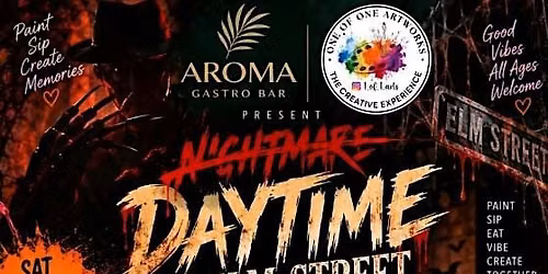 Daytime on Elm Street: A Paint & Sip Halloween Experience For Families