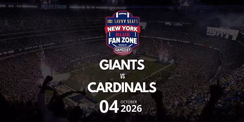 Giants vs. Cardinals Fan Zone at MetLife: Food, Drinks & Game Day Vibes!