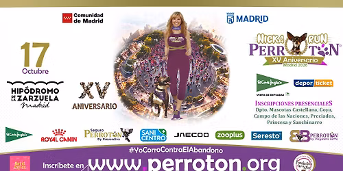 XV Aniversario Perrot\u00f3n Madrid 2026 Nicka Run la Carrera - 17 Octubre 2026