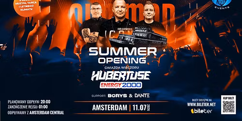Wakacyjna impreza na statku | AMSTERDAM - DJ Hubertuse (Energy2000) DJ Borys & DJ Dante 