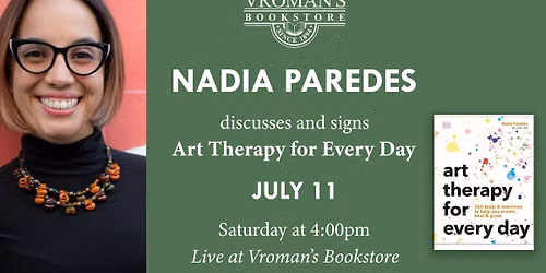 Nadia Paredes discusses & signs Art Therapy for Every Day