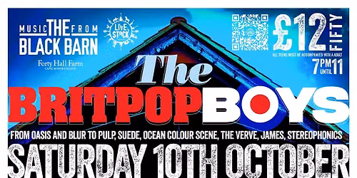 The Britpop Boys live at The Black Barn
