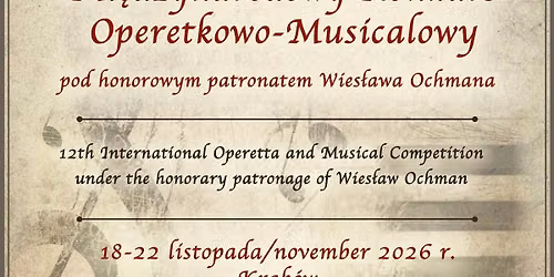 Dwunasty Mi\u0119dzynarodowy Konkurs Operetkowo - Musicalowy