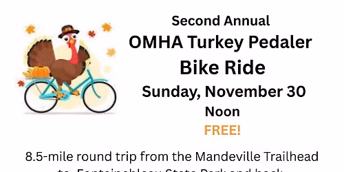 The Second Annual OMHA Turkey Pedaler Bike Ride 