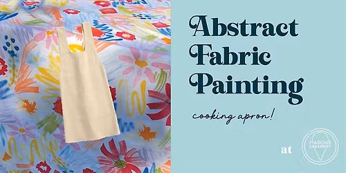 Abstract Fabric Painting: Aprons