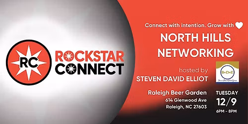 Free  North Hills Networking Rockstar Connect Event (December, NC)