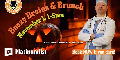 Boozy Brains & Brunch at Buffalo Wings & Rings, Bahrain