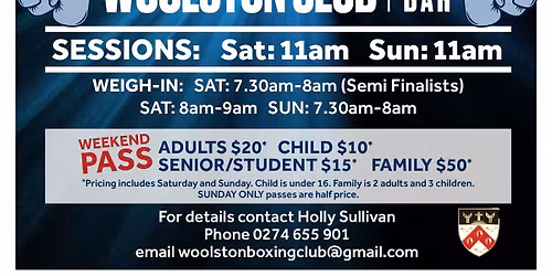 2026 South Island Novice Amateur Boxing Championships
