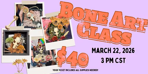 Animal Bone Art Class - March 2026