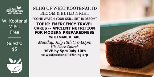 Bloom & Build Night: NLHG of West Kootenai County, ID 6pm PST