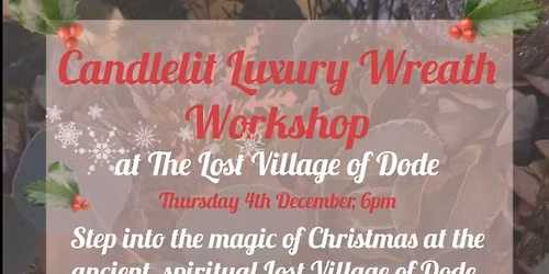Candlelit Luxury Wreath Workshop With Peony & Pose
