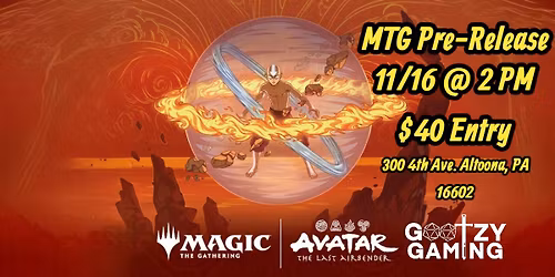 Magic the Gathering (MTG) - Avatar: The Last Airbender Pre-Release Event - 11\/14\/25 at 2 PM