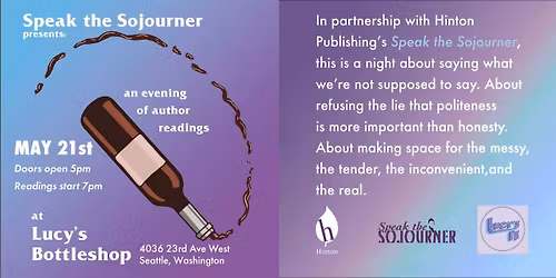 Speak the Sojourner: An Evening of Honest Readings