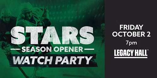 NHL Dallas Stars Season Opener