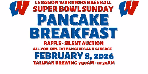 Lebanon Warriors Baseball Pancake Breakfast