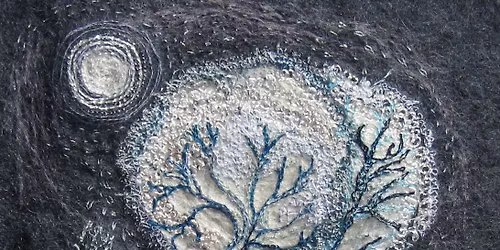 Winter landscape stitch workshop with Michala Gyetvai