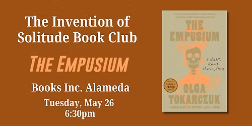 THE INVENTION OF SOLITUDE BOOK CLUB at Books Inc. Alameda