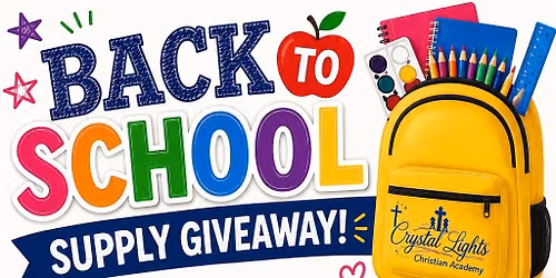 Back to school supply giveaway