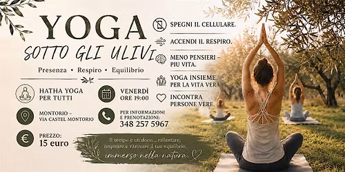 2 ORE SENZA CELLULARE. YOGA, RESPIRO E PERSONE VERE. TI VA?