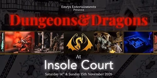 Dungeons & Dragons at Insole Court