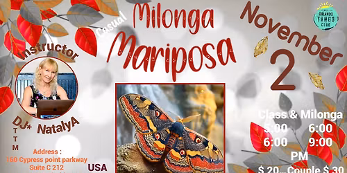 Casual \ud83d\ude09 Milonga \ud83d\udc9a \u201c Mariposa \ud83e\udd8b \u201c 