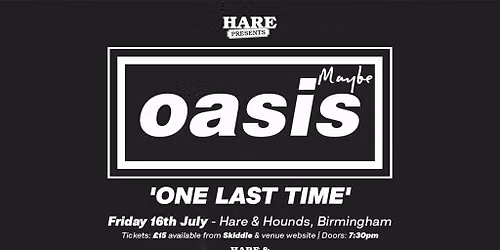 Oasis Maybe [Live]