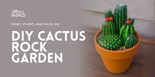DIY Cactus Rock Garden