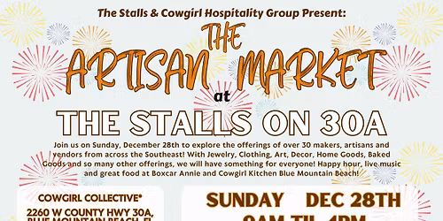 Holiday Artisan Market at The Stalls on 30A