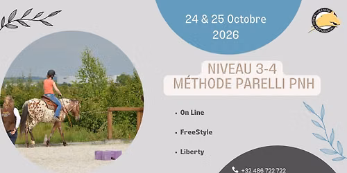 Niveau 3-4 Parelli - On Line Freestyle Liberty