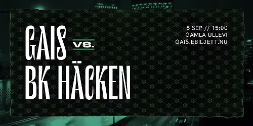 GAIS - BK H\u00e4cken i Allsvenskan
