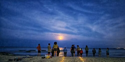 Full Strawberry Moon Beach Yoga w\/Cathy + Sun Mon Tues