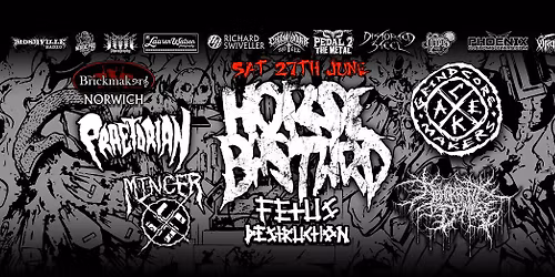 Horsebastard, Grindcore Cake Makers, Praetorian, Mincer, Fetus Destruction, Abhorrent Demise
