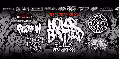 Horsebastard, Grindcore Cake Makers, Praetorian, Mincer, Fetus Destruction, Abhorrent Demise