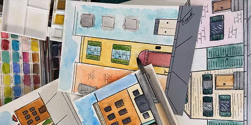 Architecture Fun in Watercolor