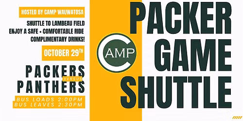 CAMP BAR SHUTTLE | PACKERS VS PANTHERS | 10.29