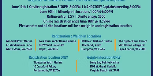 8th Annual Cobia East Coast Championship