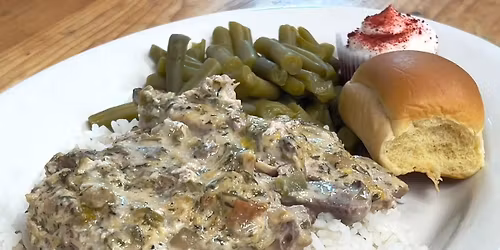 Smothered Chops over Rice 