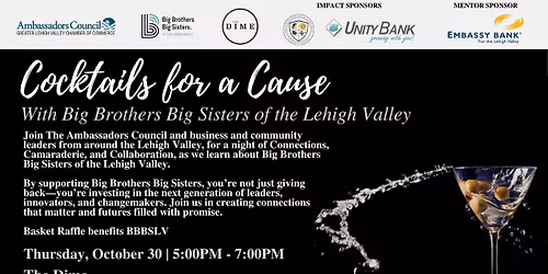 Cocktails for a Cause with Big Brothers Big Sisters!