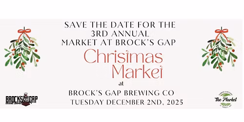 3rd Annual Christmas Market at Brock's Gap Brewing Co.