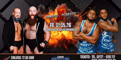 GWP Spring Xplosion 2026 (Wrestling live in Schwabach, bei N\u00fcrnberg)