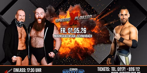 GWP Spring Xplosion 2026 (Wrestling live in Schwabach, bei N\u00fcrnberg)