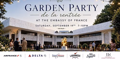 Garden Party de la Rentr\u00e9e at the Embassy of France