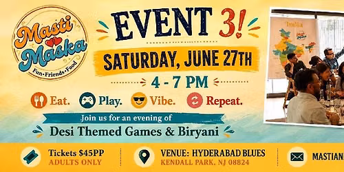 Masti And Maska Bollywood Party in New Jersey