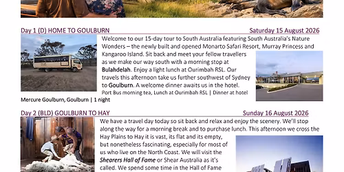 Murray Princess & Kangaroo Island Adventure