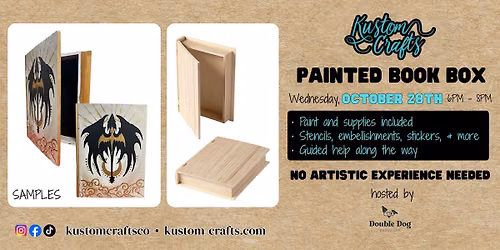 Painted Book Box