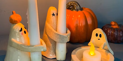 Wet Clay Hand Building Class: Candle Holders (2) | Thursday, Oct. 8th - 6-8pm