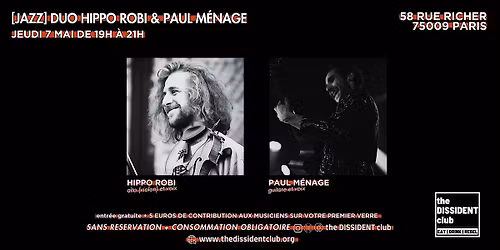 [JAZZ] Duo Hippo Robi & Paul M\u00e9nage
