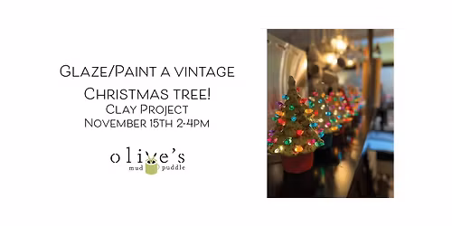 Glaze\/Paint a Vintage Christmas tree!