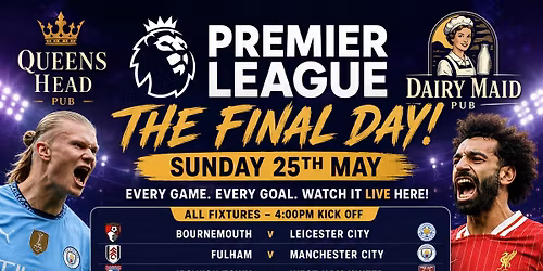 \u26bd\ud83d\udd25 PREMIER LEAGUE FINAL DAY SUNDAY! \ud83d\udd25\u26bd